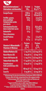 Nestlé KITKAT Spannmål, knapriga frukostflingor med Kitkat-wafers, förpackning 8 x 550 gram Spannmål Naty Shop