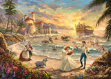 Schmidt Spiele 58036 Thomas Kinkade, Disney, Den lilla sjöjungfrun Kärlekens fest, pussel 1000 bitar Pussel Naty Shop