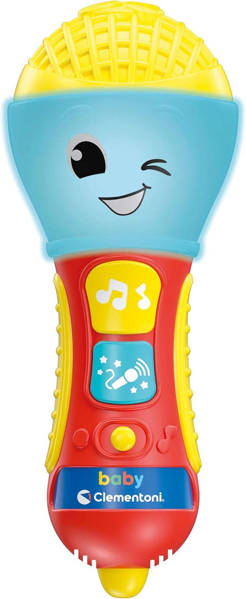 Clementoni - Babymikrofon, elektroniskt musikspel för tidig barndom, leksak 10-36 månader, aktivitetscenter med ljus och ljud, 17931 Bebe Naty Shop Toys Standardtitel
