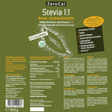 Stevia 1:1 (Erythrit - Stevia) - Natürlicher Zuckerersatzstoff, 1000 G Sweeteners Naty Shop