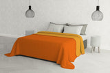 Elegant täcke för dubbelsäng 260 X 270 Cm Mörkblå/äppelgröna sängar och filtar Besuche den italienska sänglinne-butik Arancio/Giallo