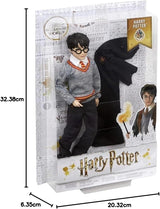 Mattel Harry Potter - Samlardocka (Ca 26 cm) med Hogwarts-uniform, Gryffindorrock och trollstav, leksak från 6 år FYM50 Actionfigurer Naty Shop