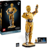 LEGO Star Wars C-3PO B, byggbar droid, samlarmodell, bygg och visning, nostalgisk presentidé för vuxna och fans, samlarbit, fantasylekset 75398 Byggset Besuche den LEGO-Store Singur