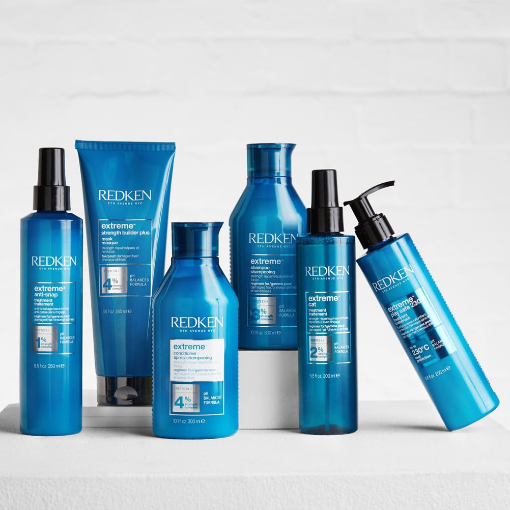 Redken Intensive Hair Mask för allt skadat hår Reparerar och regenererar Antibrott Extreme Strength Builder Plus Mask 1 x 250ml Naty Shop Hair Mask