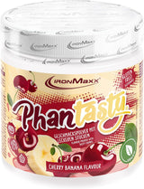 Ironmaxx Phantasty - Creamy Peach 250G Dos | Vegan Geschmackspulver Mit Echten Frucht- Oder Nussstückchen | Perfekter Zuckerersatz Sötningsmedel Naty Shop 250 G (1Er Pack) Cherry Banana