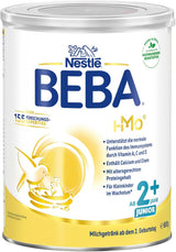 BEBA Junior 2+ mjölkdryck från 2 år, med HMO, åldersanpassat proteininnehåll, endast laktos, ingen palmolja, ingen fiskolja, småbarnsmat, babymjölkpulver, 3-pack (3 x 800g)