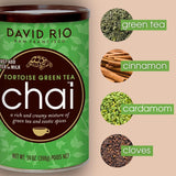 David Rio - Tortoise Green Chai, kartong (1 x 398g)