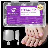Gelike Ec Short Almond Nails - Heltäckande mjuka naglar, förpolerade konstgjorda naglar för nagelförlängning, Hemma Nagelstudio, Gör-det-själv-salong, 120 st, 12 storlekar