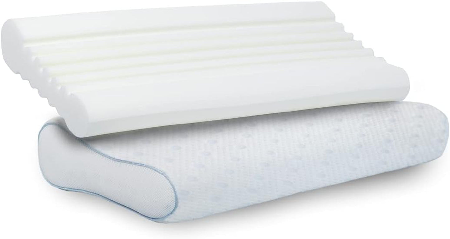 PARADIES Nackkudde 40X80 Cm - Revita Ergonomic - IGR-certifierad, Ergonomisk nackstödskudde Höjd: 10 Cm Cervikala ortopediska kuddar Naty Shop Paratex Ergonomic