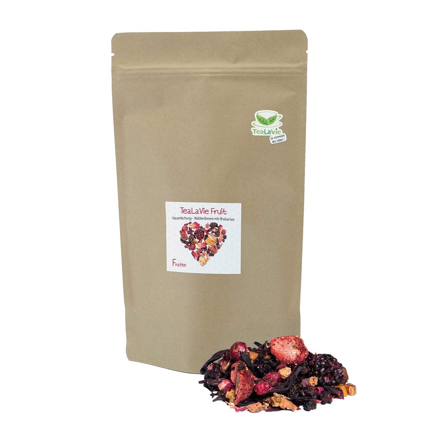 Tealavie - Te för barn utan socker - Jordgubbar och rabarber (200 g) Tealavie Frukt - Lös fruktte