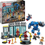 LEGO Marvel Iron Man's Laboratory: Hall of Armor - Superhjälteleksak med en mekfigur, 5 minifigurer inklusive Aldrich Killian - Avengers Present för pojkar och flickor i åldern 8+ 76315 Byggset Beuche den LEGO-Store Standardtitel