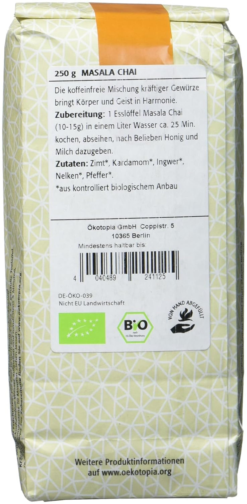 Masala Chai, förpackning om 1 (1 x 250 g)