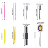 Nail Art Werkzeug Magnetstift, 10 Stück Nagel Magnet Stick Tool Set, Nagel Magnet Stift Und Starker Magnet Lager Punktierungsstifte Für DIY 3D Magnetics Katzenauge UV Gel Polnisch Nagel Kunst