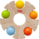 HABA 306692 - Fångande leksak med kulhjul, Fångande leksak från 6 månader, Tillverkad i Tyskland, Färgglada Bebe Toys Naty Shop Standardtitel