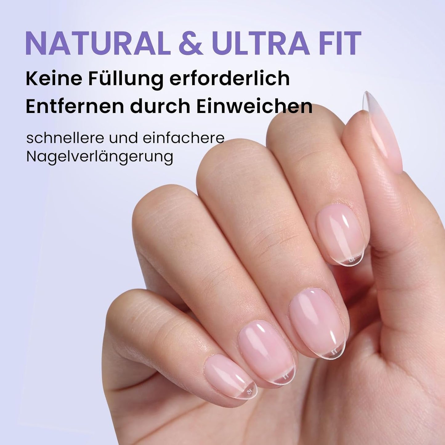 Btartbox Extra Short Almond Nail Tips - Full Cover Gel X Soft XS Gel Nail Tips - Pre-Shaped Semi-Matte For Wide Nails Salon 320 Stk