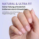 Btartbox Extra Short Almond Nail Tips - Full Cover Gel X Soft XS Gel Nail Tips - Pre-Shaped Semi-Matte For Wide Nails Salon 320 Stk