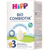 HiPP 3 Organic Combiotik (4 x 600g), tillskottsmjölk från 10 månader, med naturliga kulturer av mjölksyra, vitamin C och D, GOS, Omega-3 (DHA, ALA), av bästa ekologiska kvalitet