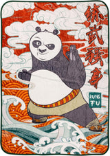Silver Buffalo Garfield hängande filt, fleece, 114,3 X 152,4 cm Sängar och filtar Silver Buffalo Kung Fu Panda