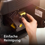 PHILIPS automatisk espressomaskin 2200-serien - 2 kaffespecialiteter, pekskärm, klassisk mjölkskummare, keramisk kvarn, mattsvart (EP2220/10)