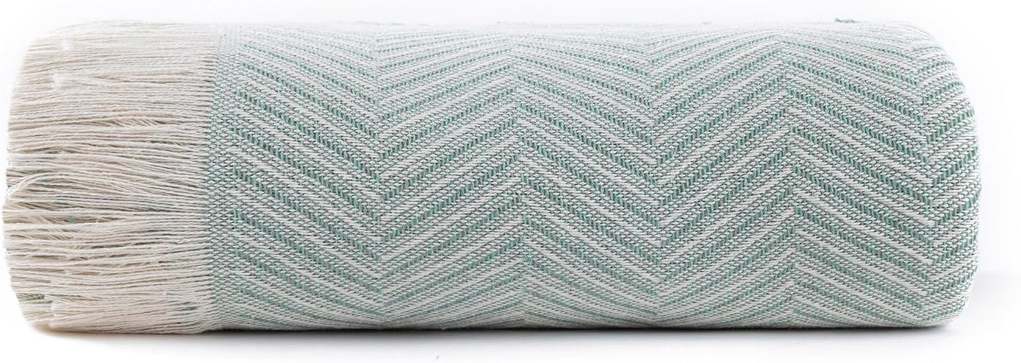 Todocama multifunktionellt överkast, överkast, överkast, sofföverdrag, jarapas, fiskbensmönster (230 X 260 Cm, sandbeige). Sängar och filtar Besuche den Todocama-Store Hälsningar 125X180