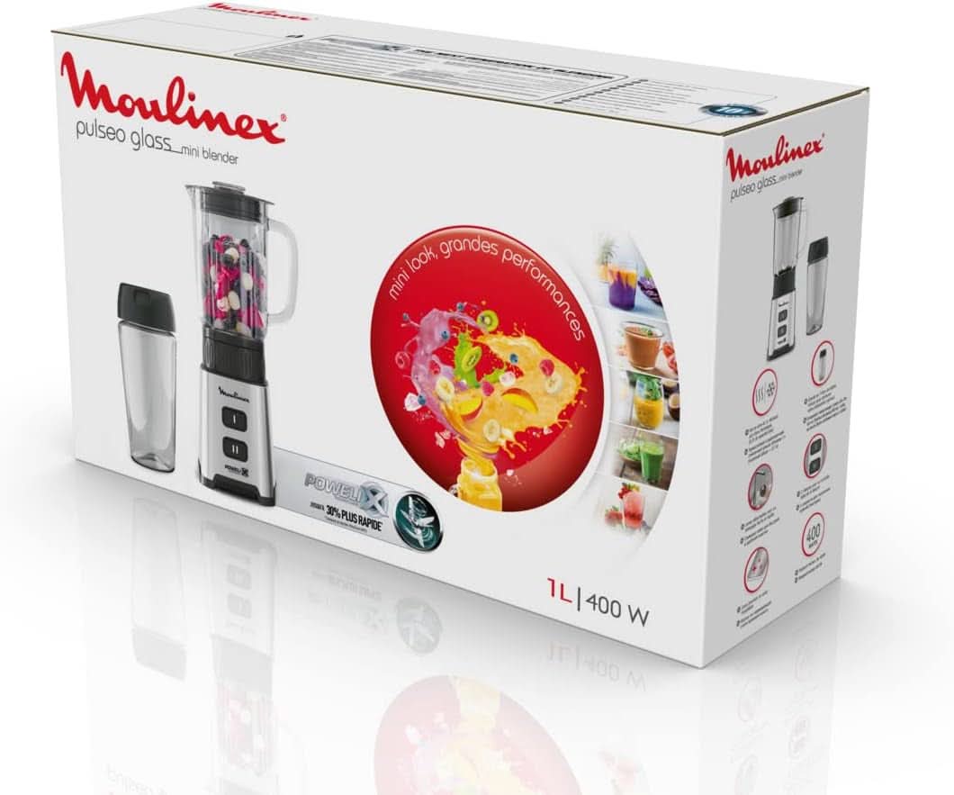 Blender Pulseo LM17GD, 400 W, 4 blad, 700 Ml, Bärbar behållare 600 Ml Kitchen Naty Shop