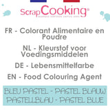 Scrapcooking, pulvermatfärg, pastellblått, 5 gram Naty Shop