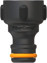 Fiskars krananslutning, för kranar, Ø 21mm (G 1/2"), FiberComp, universell storlek, 10g, svart/orange, 1027053