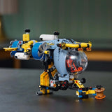 LEGO Technic Deep Sea Explorer Ubåtsbyggande leksak för barn 9 år gamla pojkar och flickor Kreativa födelsedagspresentidéer Byggbart fordon med roterande propellrar 42201 Byggset Besuche den LEGO-Store