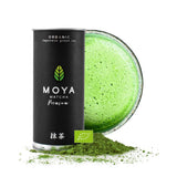 Ekologiskt grönt te Moya Matcha pulver | 100 g premiumkvalitet för ceremoni | Ekologiskt odlat och skördat i Uji, Japan | Matcha grönt tepulver | Perfekt för den japanska vattenteceremonin