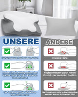 2 i 1 nackkudde Kudde Memory Foam Kudde Ergonomisk ortopedisk kudde 2 Sovhöjd Nackstödskudde för sida / rygg / magstöd Cervikala ortopediska kuddar Naty Shop