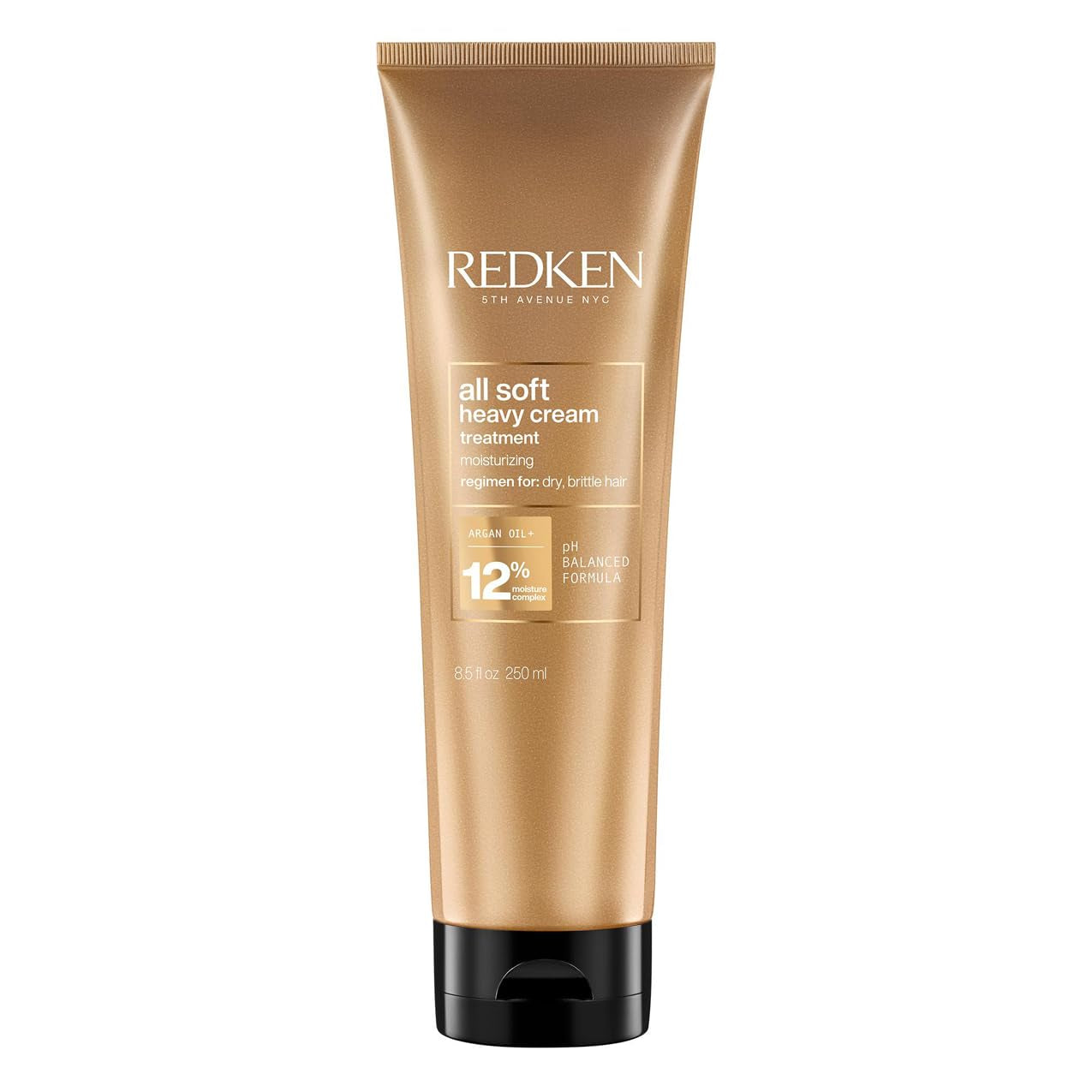 Redken hårmask för torrt och sprött hår, vitaliserar och återfuktar, med keratinkomplex och arganolja, helt mjuk, tung kräm, 1 x 250 ml Naty Shop hårmask Standardtitel