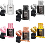 Flytande ätbart glitter, 60 ml Naty Shop Set 6 färger x 10 ml