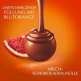 Lindt LINDOR Röda Orange Chokladbollar | 1 kg återförslutningsbar påse | ca. 80 chokladgodisar med smält-i-mun-fyllning | Bulkpaket, chokladpresent