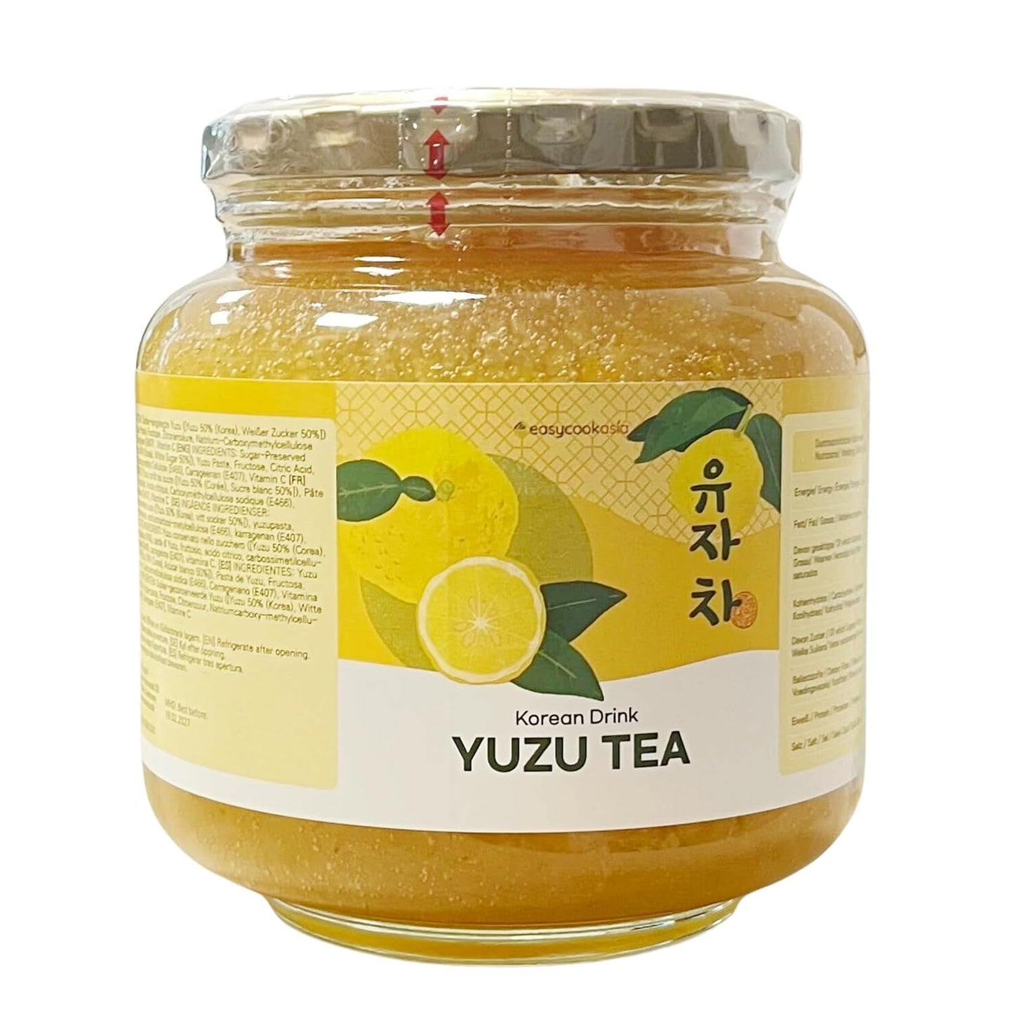 Easycookasia Korean Drink – Yuzu Tea | Fruktig, söt och citrus | Med vitamin C | För te, lemonad, cocktails och desserter | Upptäck asiatisk tekultur (500g)