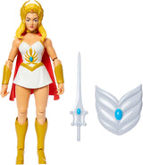 Masters of the Universe Origins She-Ra tecknad actionfigur, ca 14 cm lång, 1980-tals TV-hjältinna, Princess of Power, detaljerad design och tillbehör, JBM76 actionfigurer Naty Shop Standardtitel
