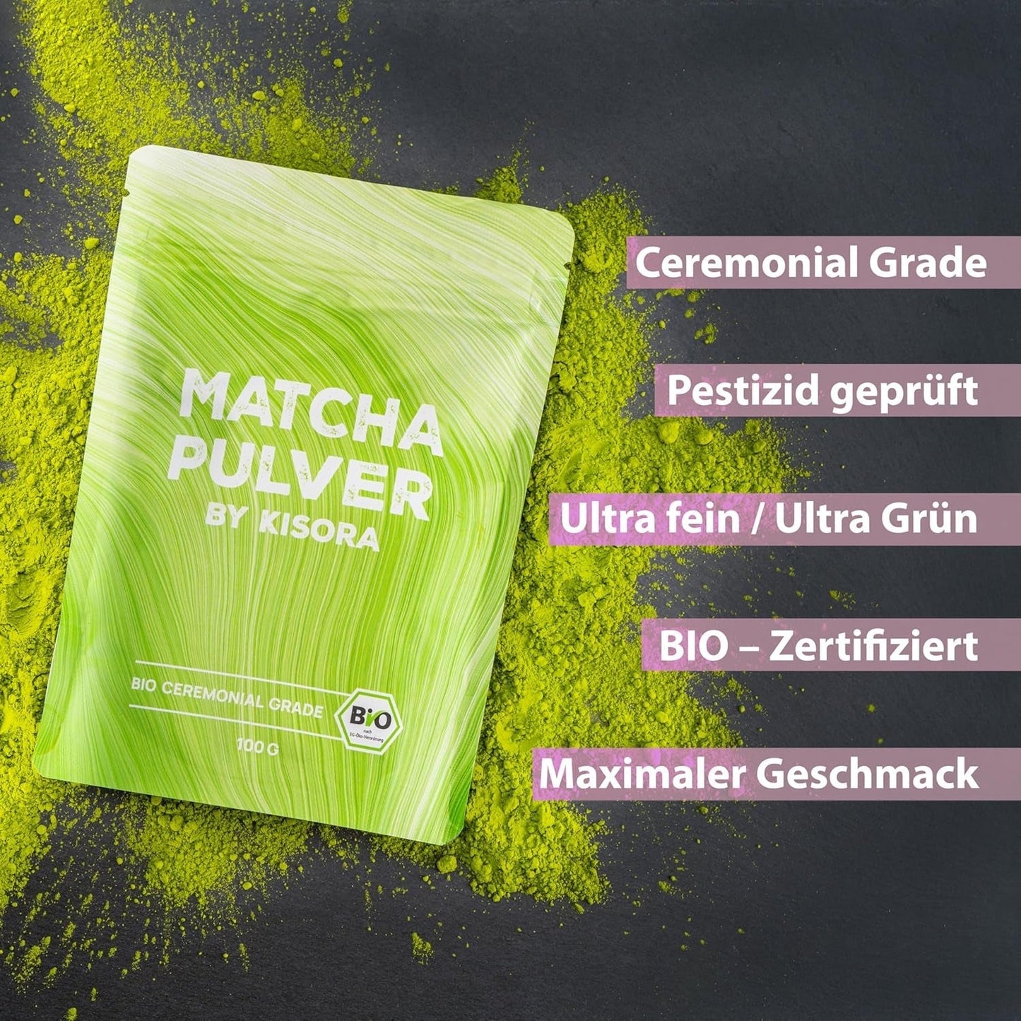 Ceremoniell Matcha BIO kvalitet 100G grönt te 100% ekologiskt grönt te Matcha pulver