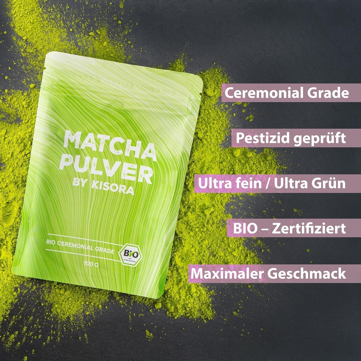 Ceremoniell Matcha BIO kvalitet 100G grönt te 100% ekologiskt grönt te Matcha pulver