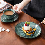 Vancasso Kaffeservice i stengods STARRY 12-delat kaffeset för 4 Inkluderar kaffekoppar och fat Vintage Look