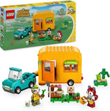 LEGO Animal Crossing Gerd's Caravan & Garden Rollspelsset Billeksak för barn 7 år gamla flickor och pojkar Present djurfigur Videospelleksak 77054 Byggset Besuche den LEGO-Store Standardtitel