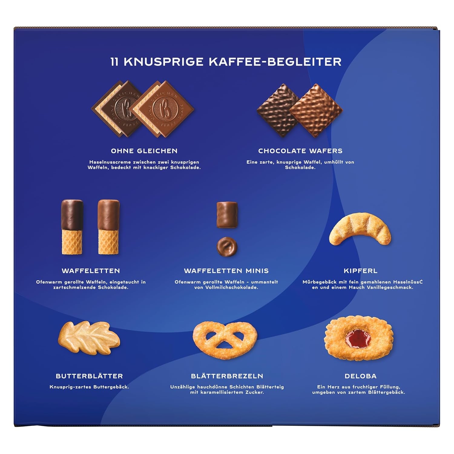 Bahlsen Favorite Collection XL 1-pack Crunchy Dough and Wafer Mix med mjölk och mörk choklad (8 x 227g/1816g)
