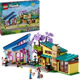 LEGO Friends Olly och Paisley familjehus, dockhus med figurer och tillbehör, tvåvåningshus och trädkoja, kreativ present för flickor och pojkar 7+ år 42620 Byggset Besuche den LEGO-Store Single