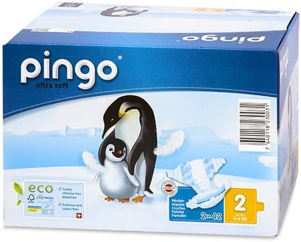 Ekologiska blöjor storlek 1 nyfödd (2-5 kg), 1 påse med 27 blöjor