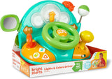 Bright Starts, leksaksratt, Lights & Colors Driver, med musik, billjud, blinkers, växelspak och mer Bebe Toys Naty Shop Multicolor 1
