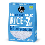 DIET-MAT ​​Ekologisk Shirataki Konjac Instant Rice, Lågkolhydrat, Lågkalori, Vegan, Fettfri, Sojafri, Glutenfri, Ketovänlig, Bantning, 300 gram