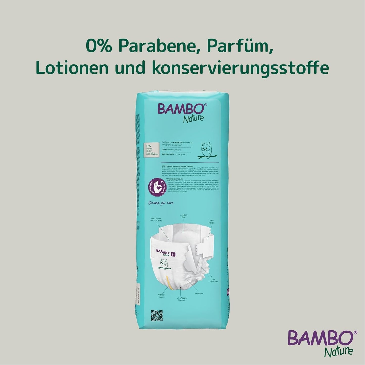 Bambo Nature Premium Eco-blöjor, storlek 6, 1,63 kg