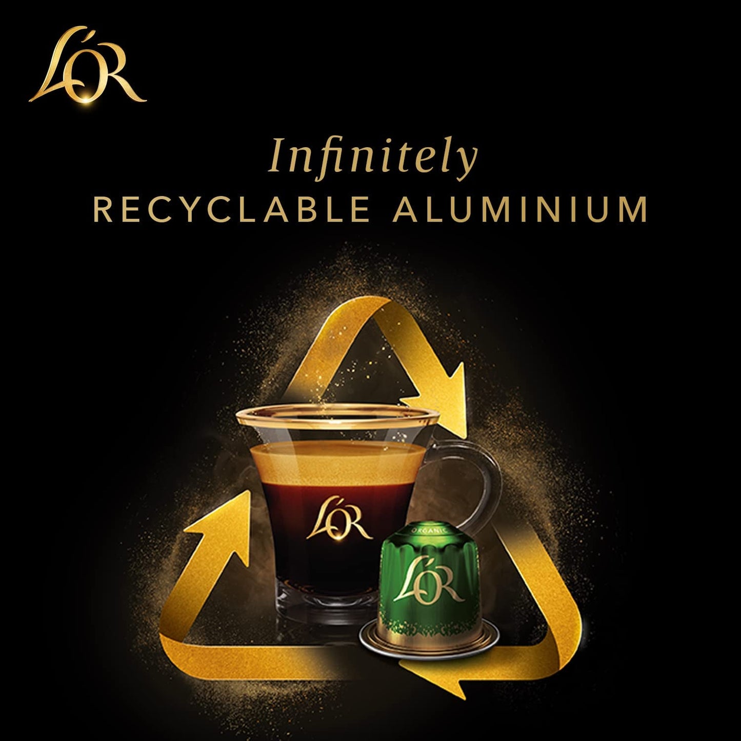 L'OR Barista Kaffeekapseln Ristretto, exklusivt för L'OR Barista Maschinen, 5er Pack, 5 x 10 Kapseln