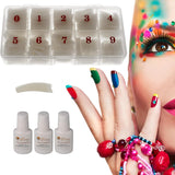 Sun Garden Nails Tipsbox 500 Tips Inkl. 3 tips limtips Nageltips lim - modellera naglar