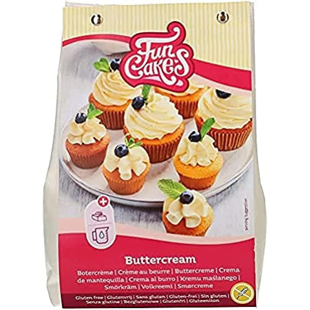 Funcakes Mix Für Buttercreme, Glutenfrei: Einfach Zu Berübenen, Cremig, Perfekt Zum Dekorieren, Abdecken Und Füllen Von Kuchen, Topping Auf Cupcakes, 500G Mix för bakning och matlagning Naty Shop Standardtitel