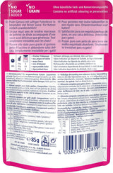 Vitakraft Poésie Délice, våt kattmat, kattmat i sås, med kalkon, bulkförpackning, utan tillsatt socker eller spannmål (23 x 85g)