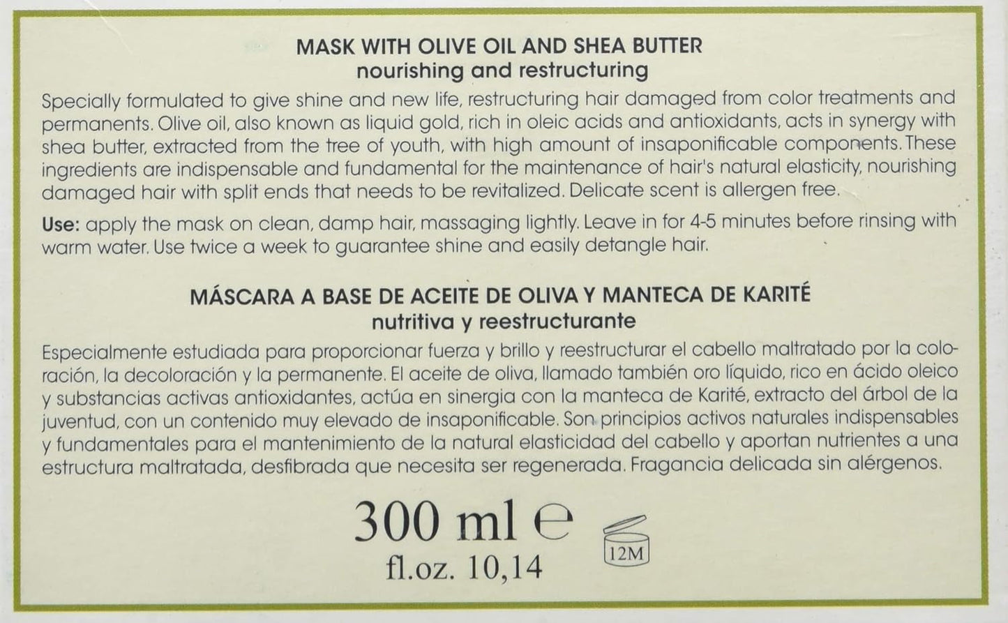 Oliva oil ansiktsmask - 300 ml Naty Shop hårmask